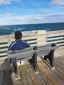 Enjoying the weather.