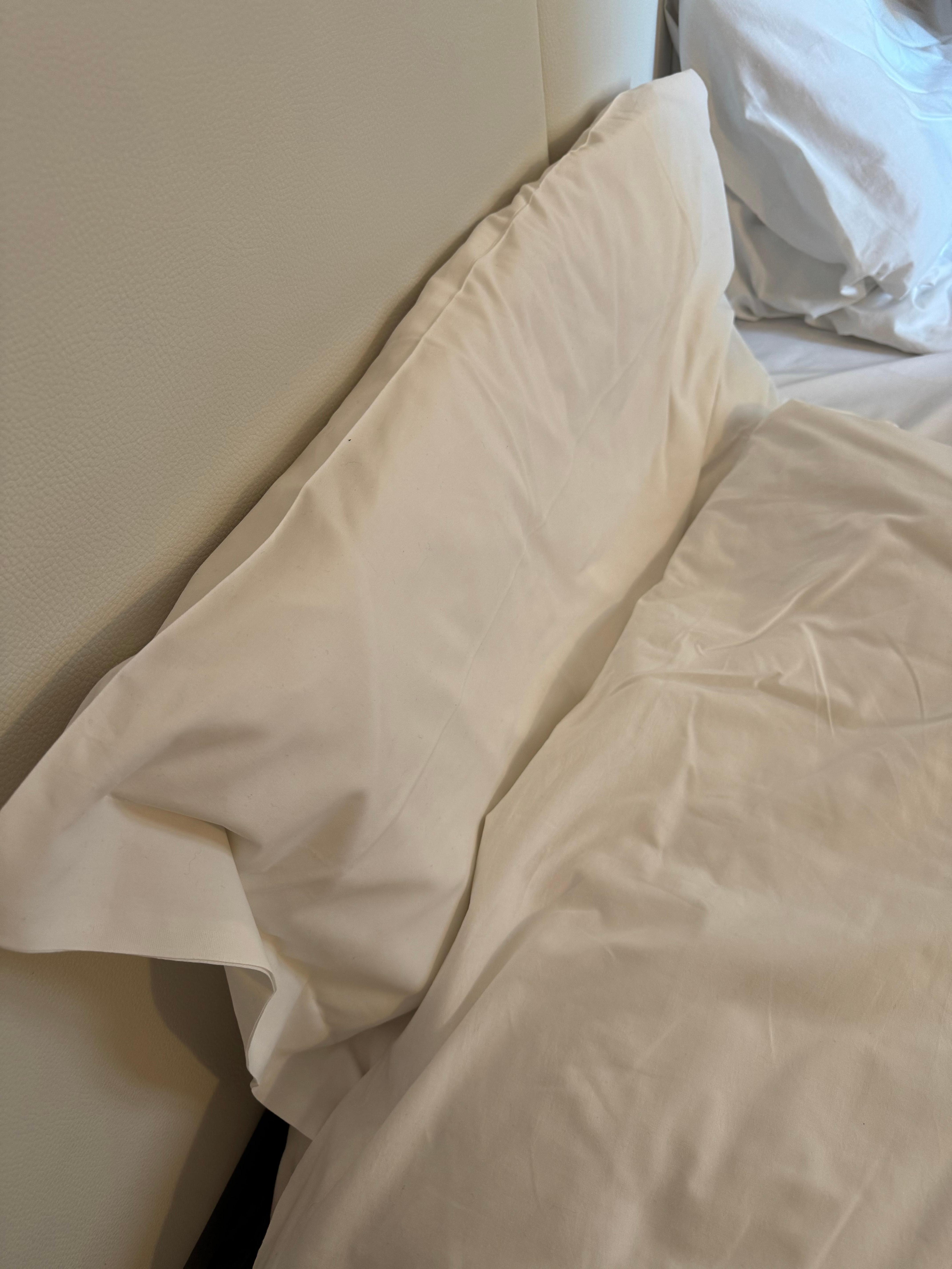 Pillows are plentiful, but one is not enough and two are too thick, sadly. All of us thought this! 