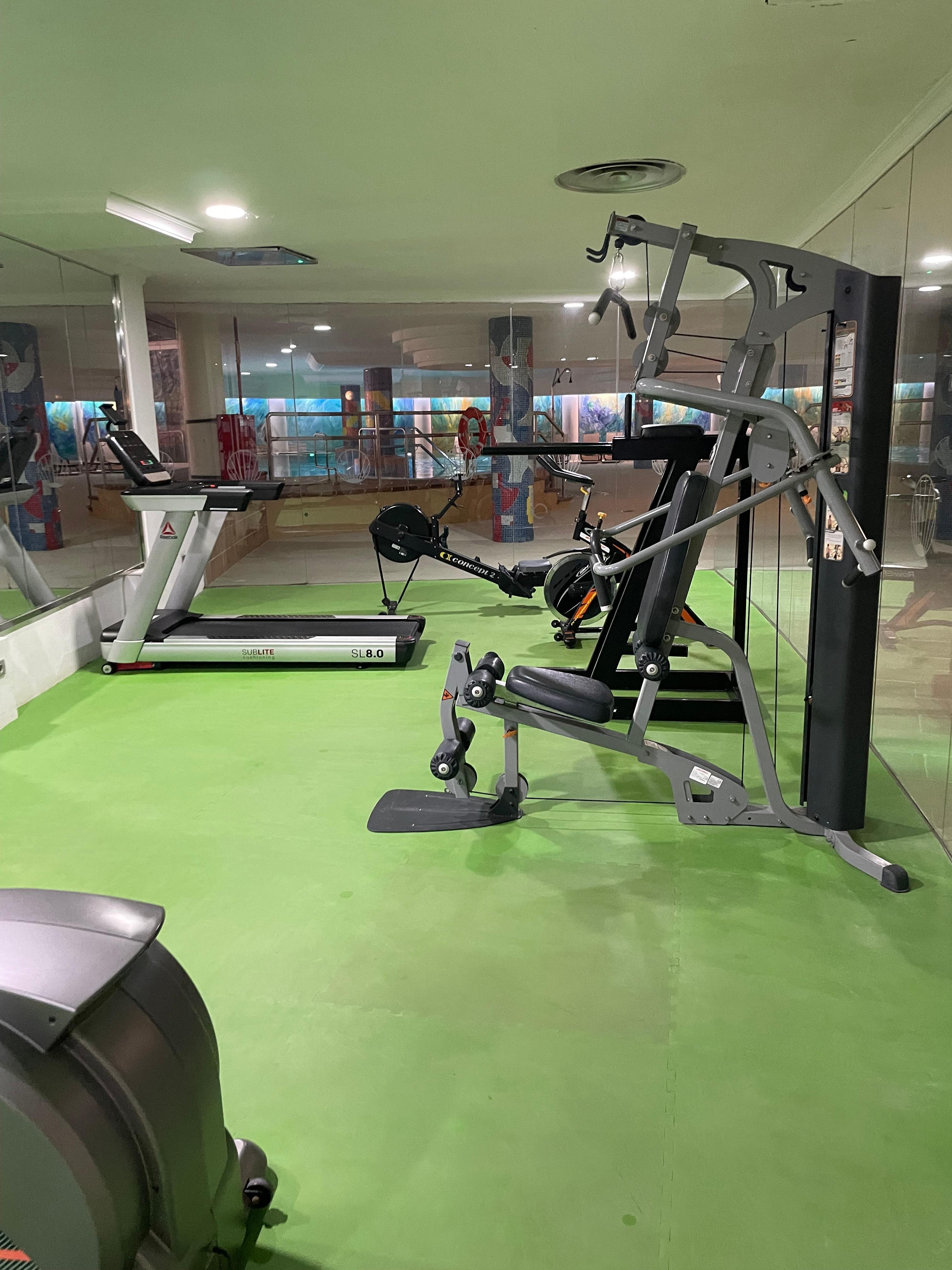 Very poorly equipped gym.