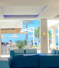 The reception lounge at Divi All Inclusive