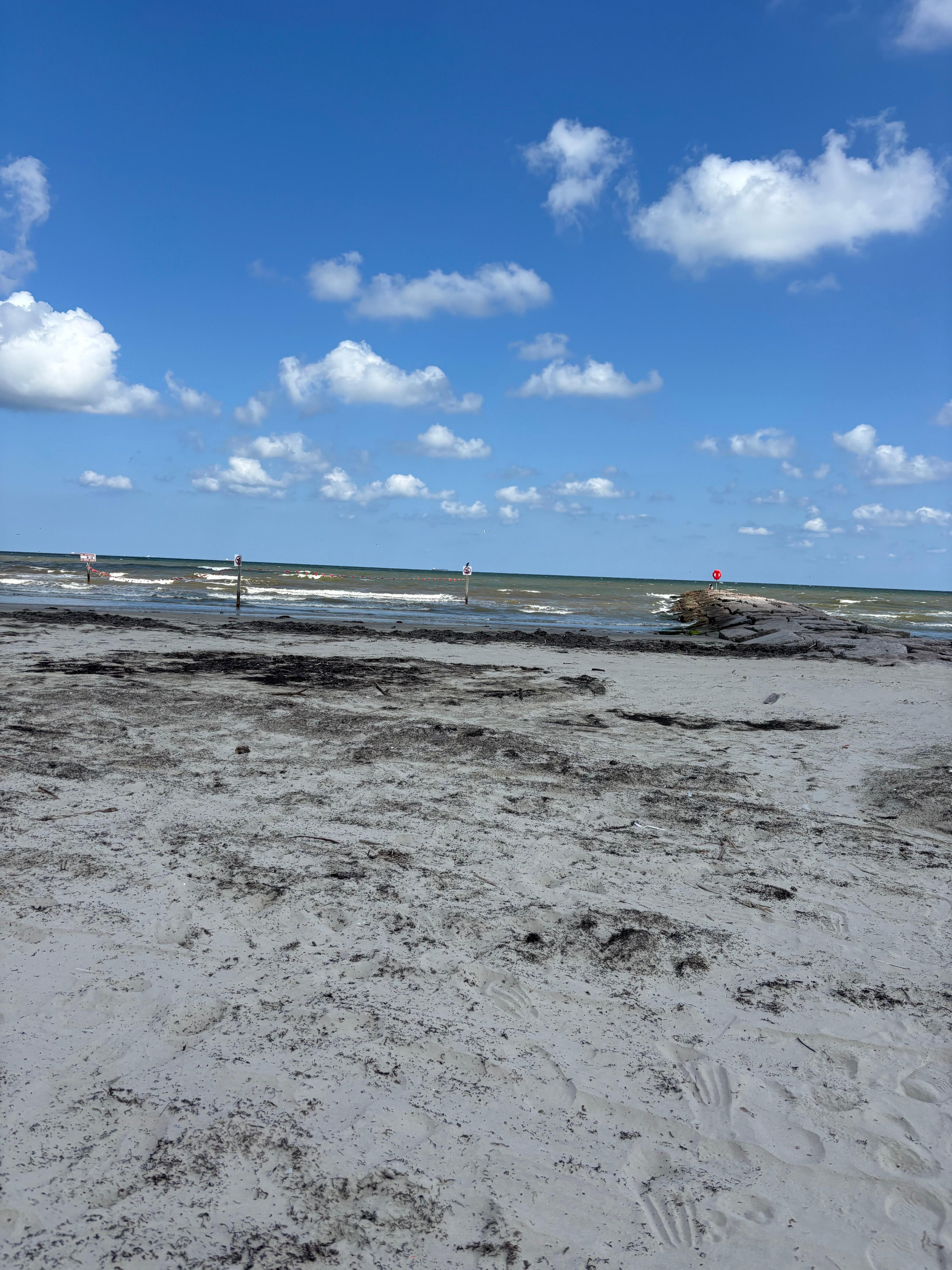 Beach on the seawall near 53rd