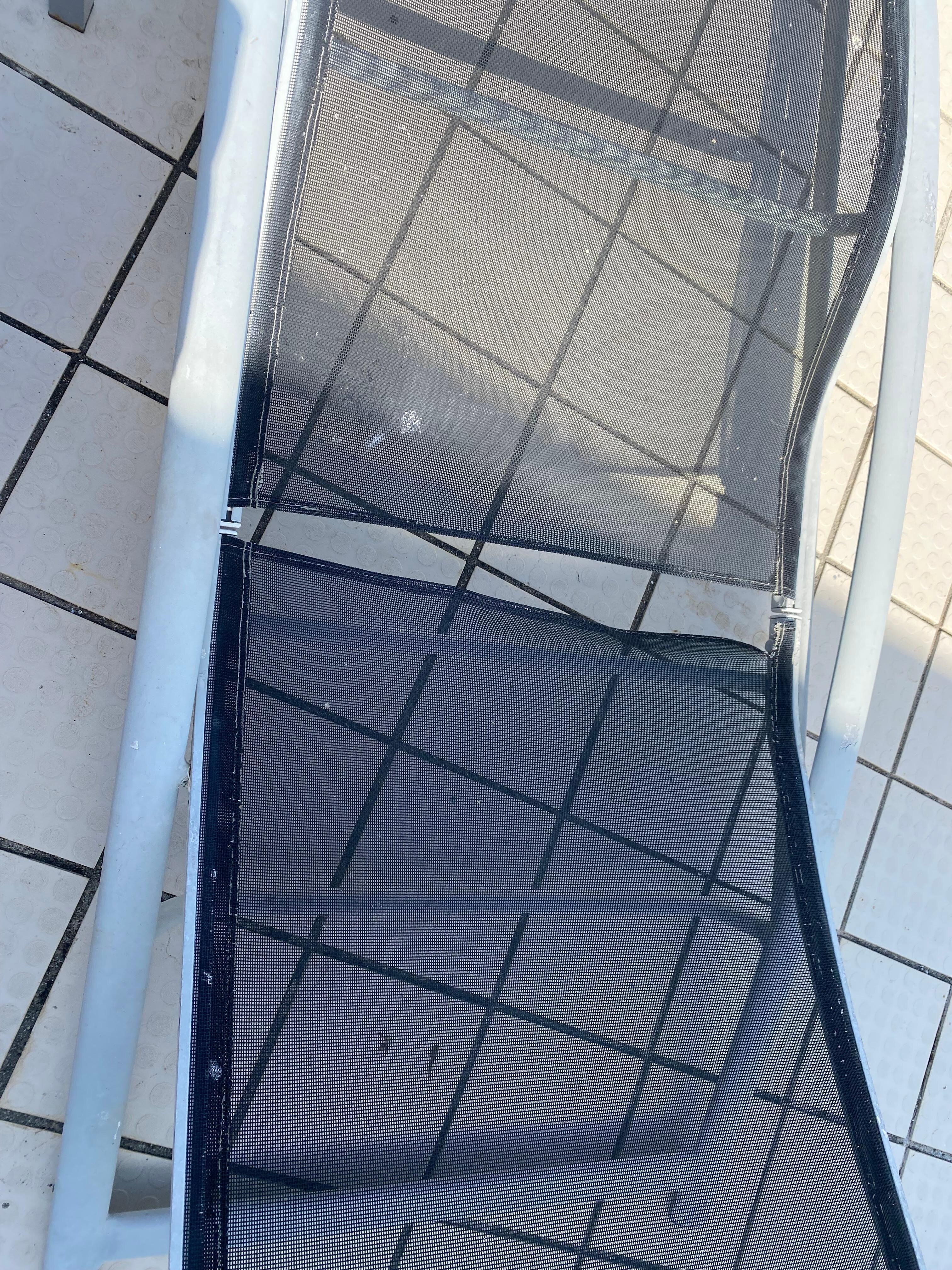 Broken sunbed.