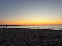 Sunset at Brackley Beach.
