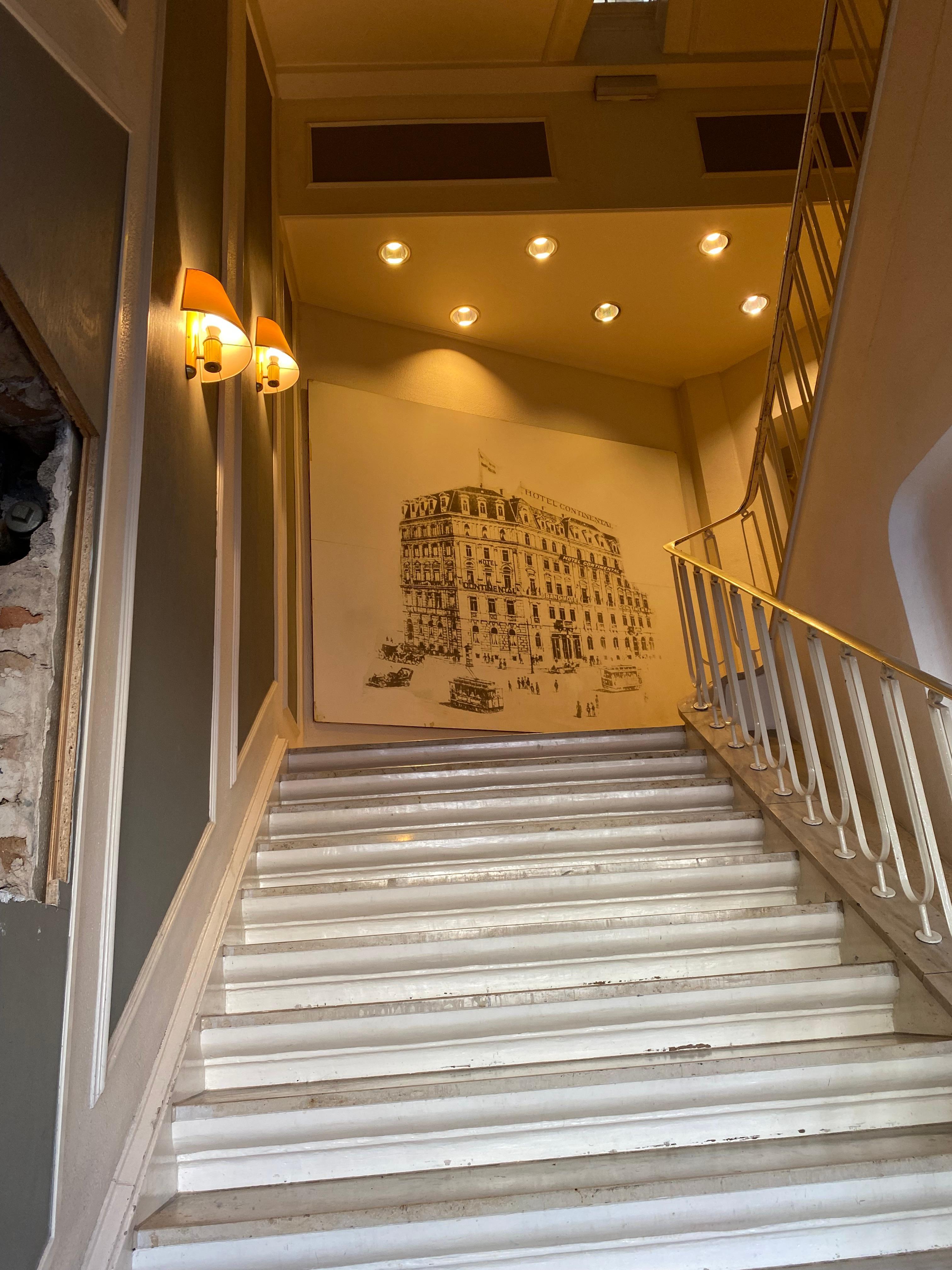 Staircase to upstairs.