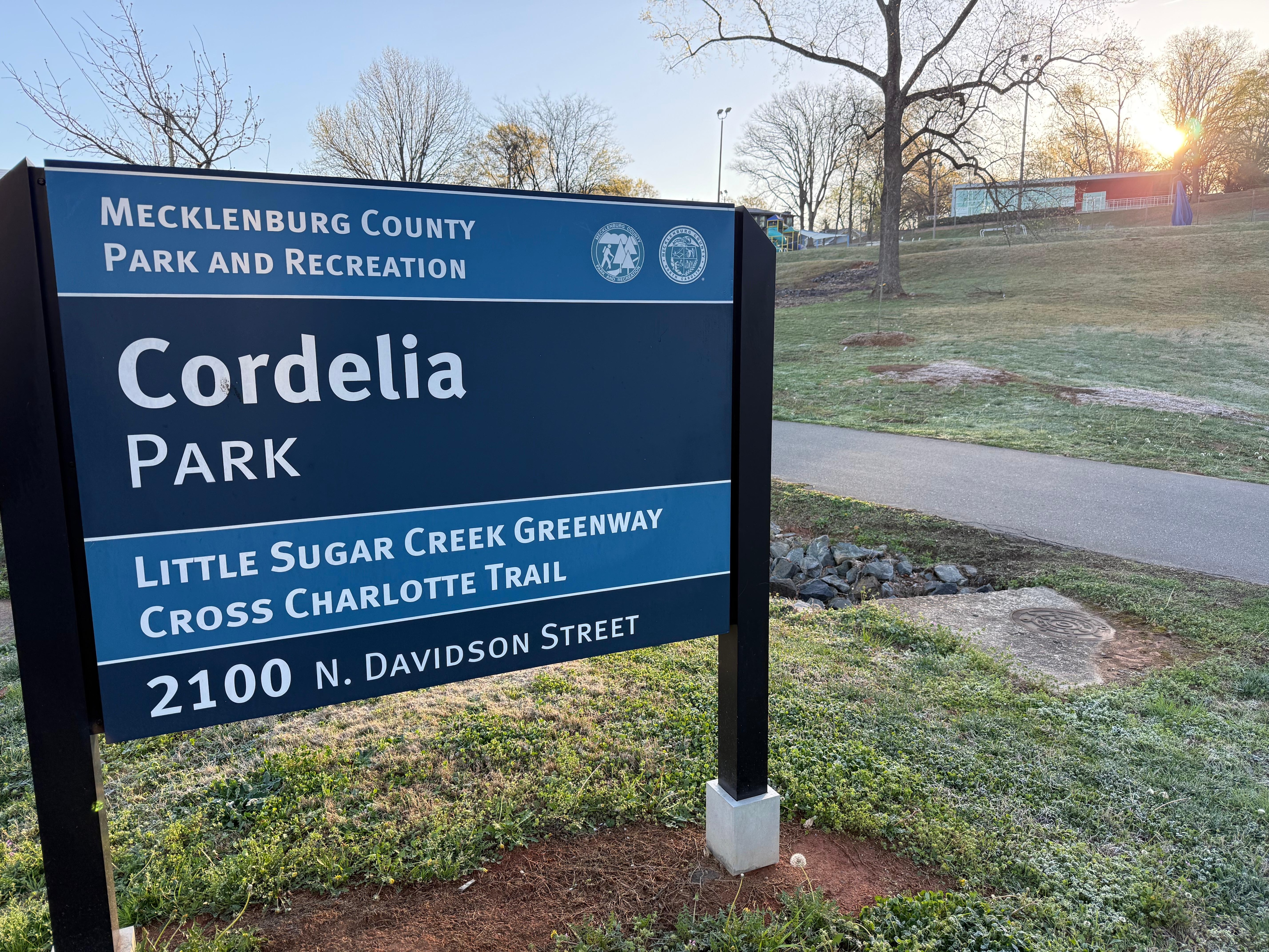 The run from Alexander Street Park to Cordelia Park along the safe and scenic Little Sugar Creek Greenway is 1.1 miles. 