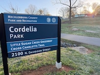The run from Alexander Street Park to Cordelia Park along the safe and scenic Little Sugar Creek Greenway is 1.1 miles.