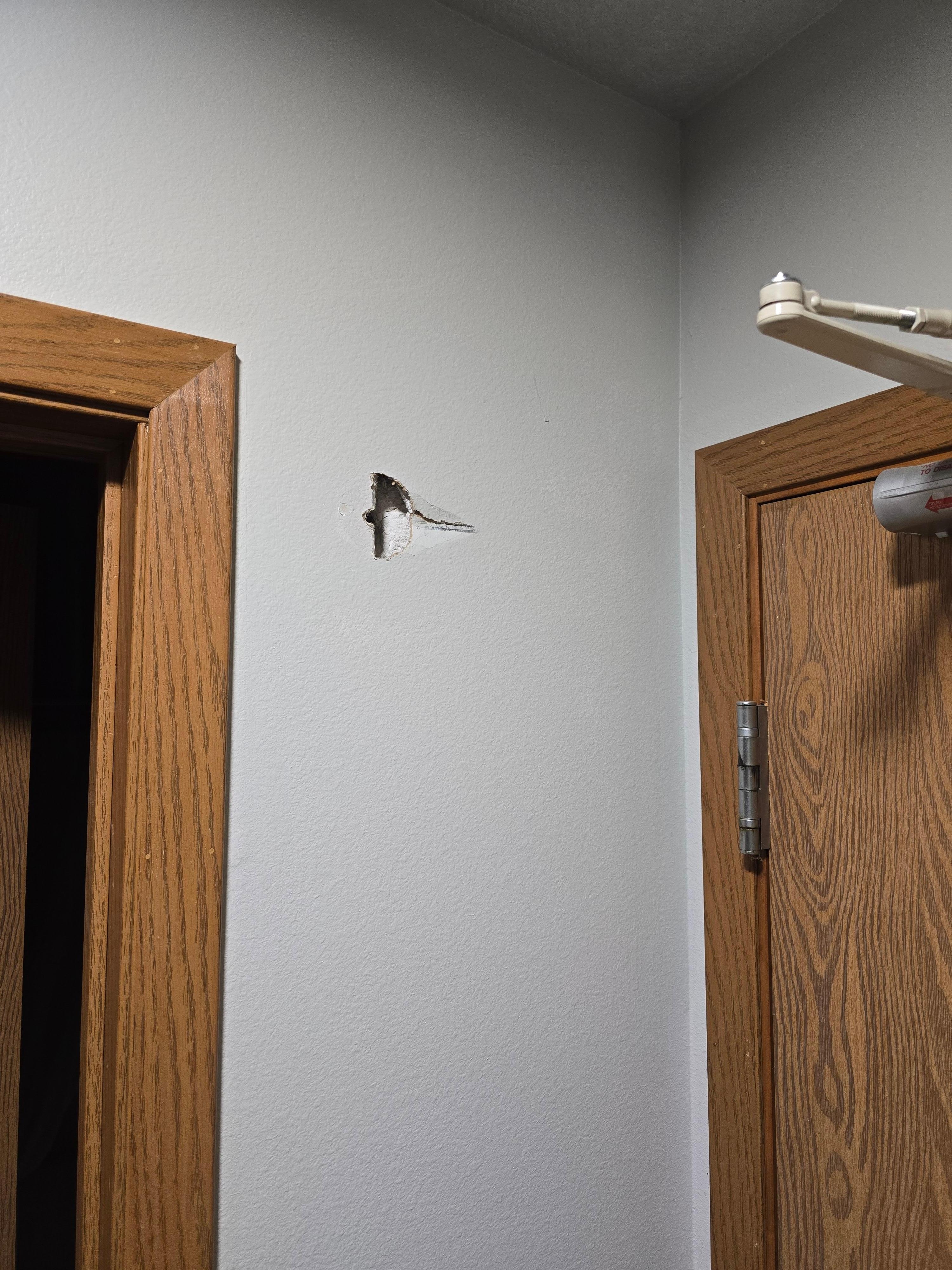 Behind the main door