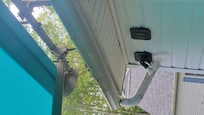 Debris in gutter