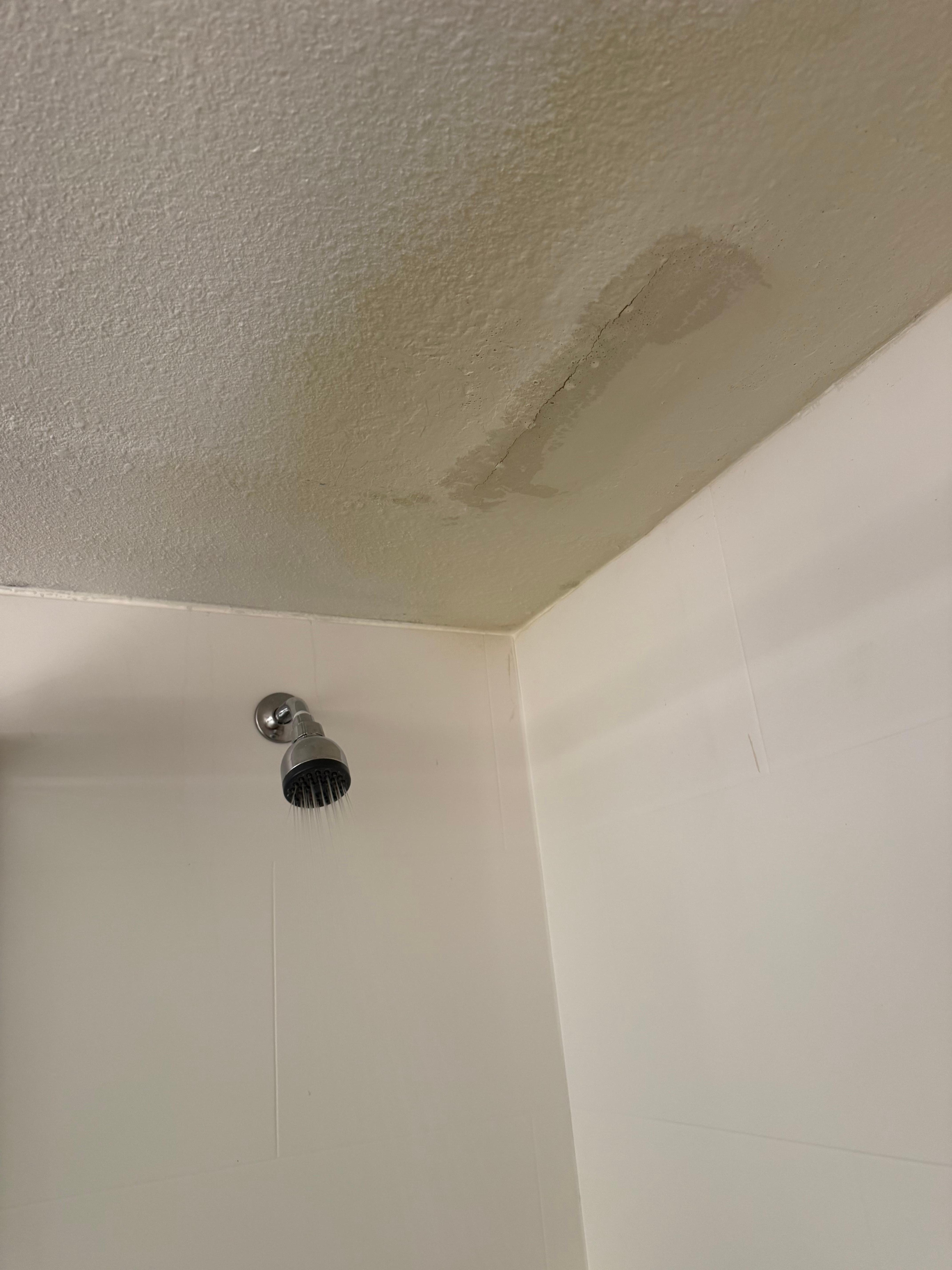 Ceiling leaking falling in bathroom