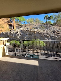 View from the front door of my room.