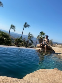 Overlooking the view