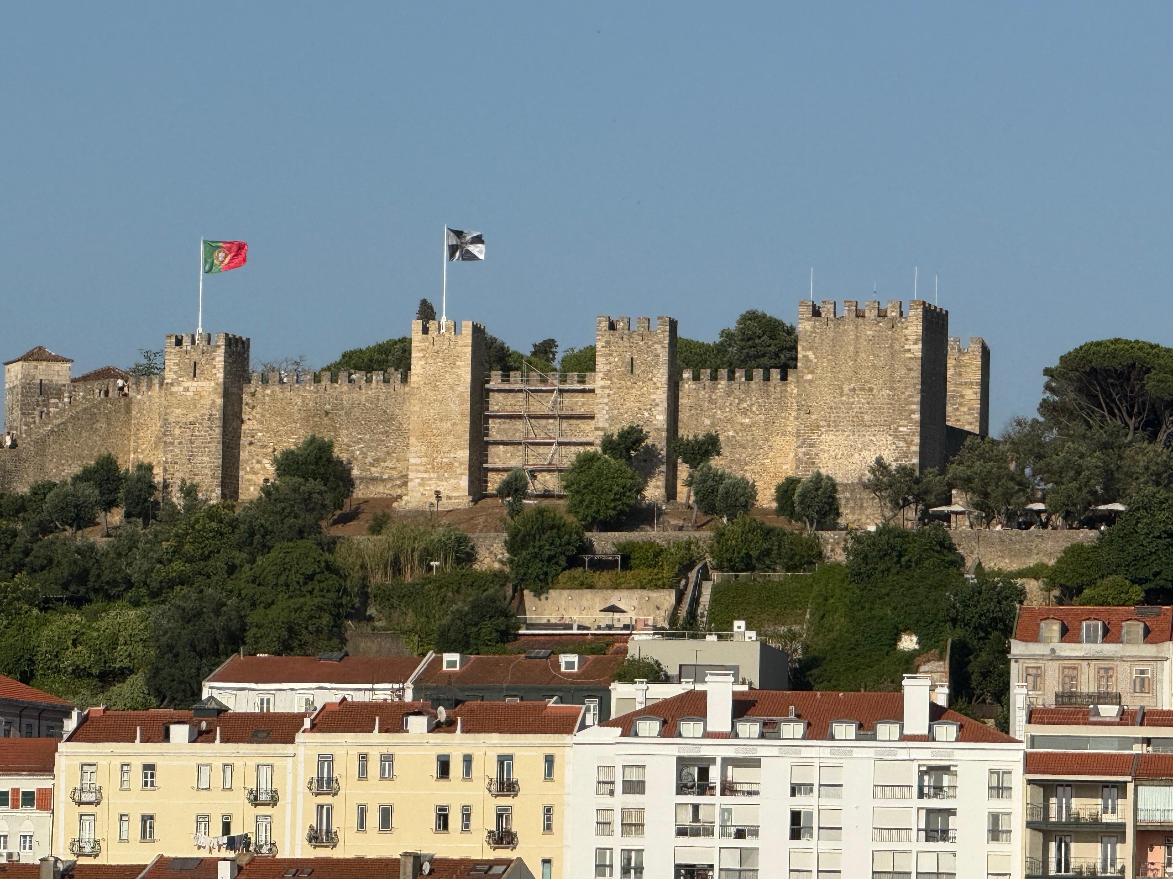 View of the castle from the deck. About a 15 min walk