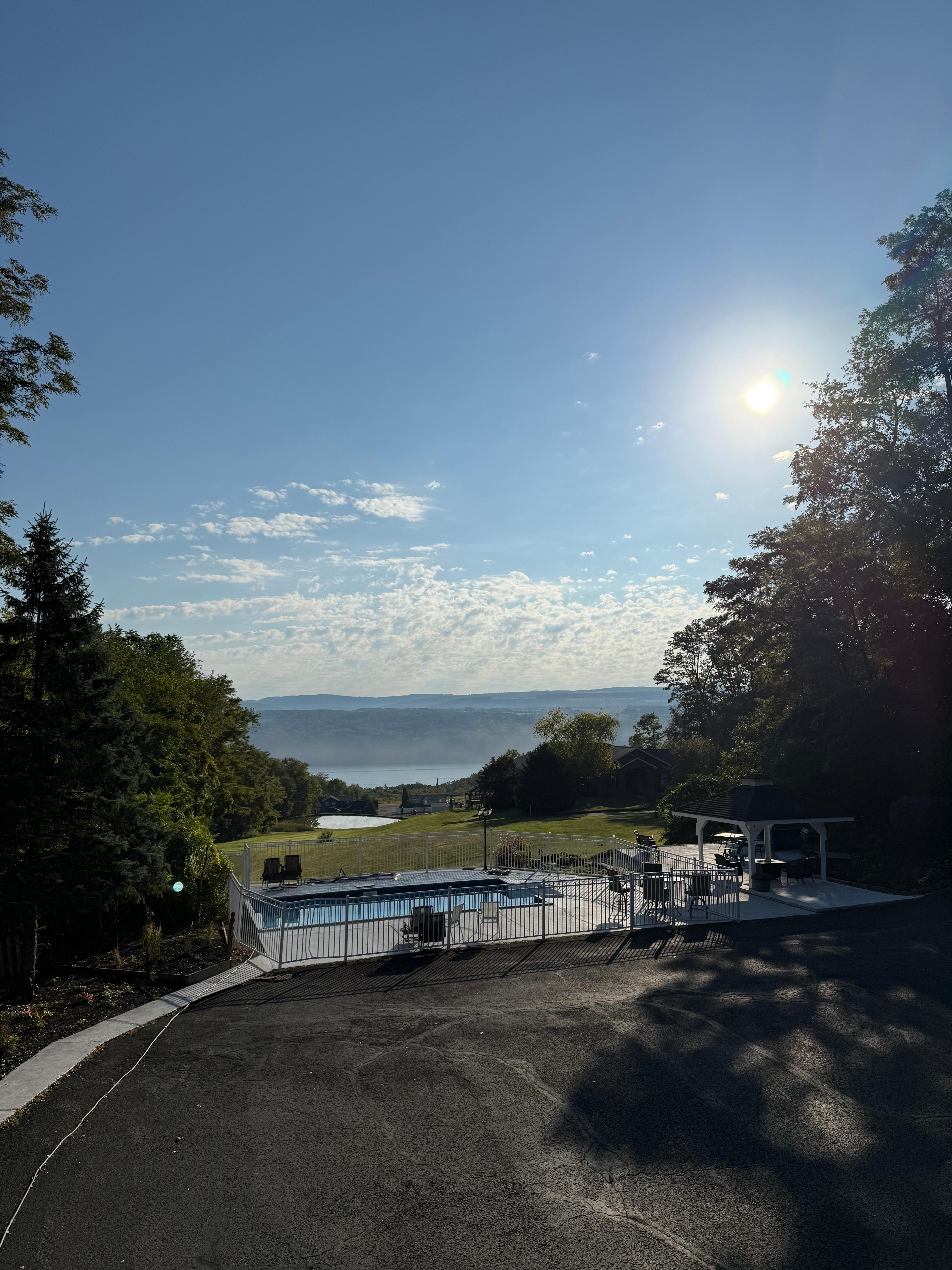 2階のダイニングルームからの風景