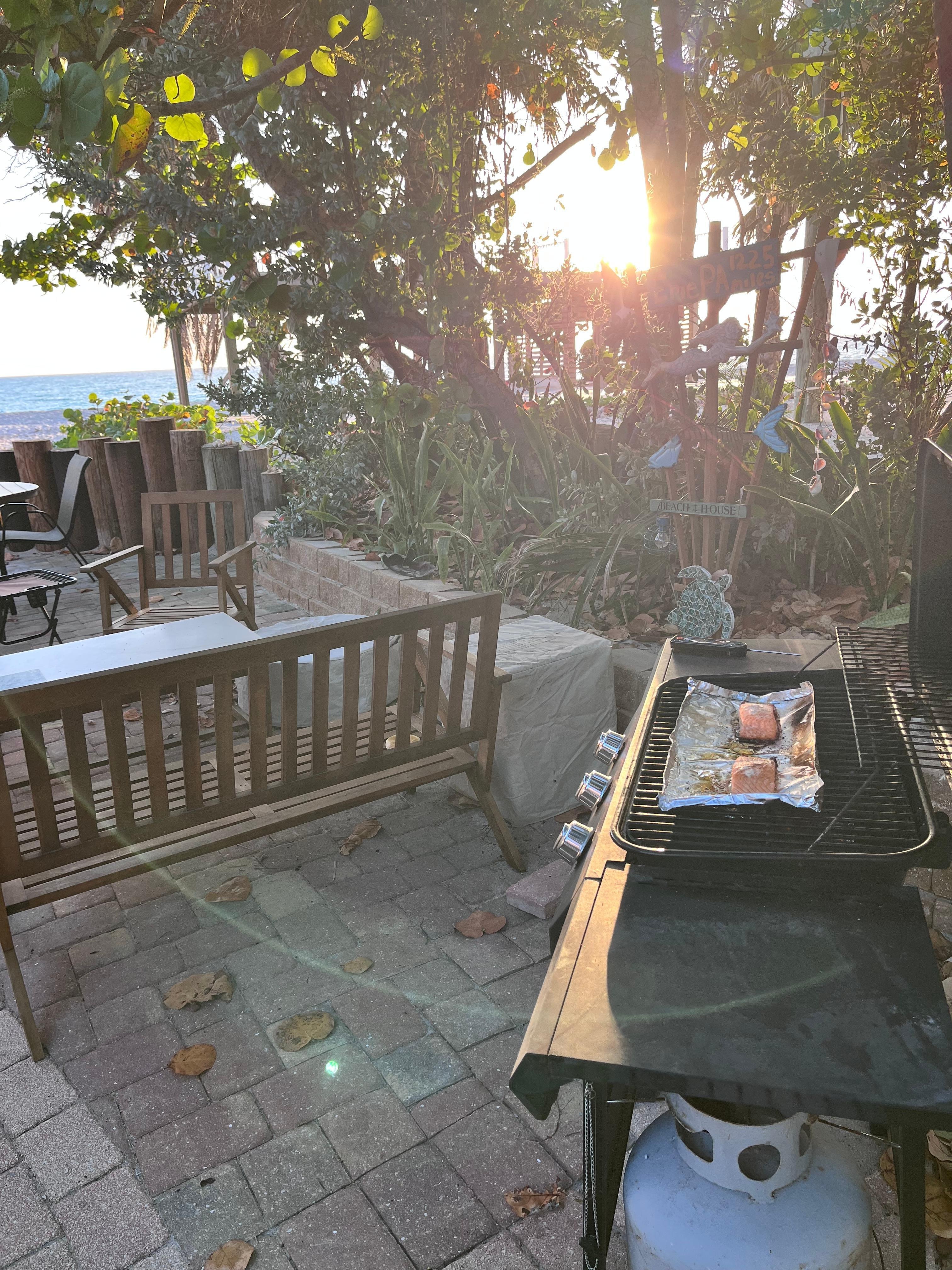 Sunset view from the patio