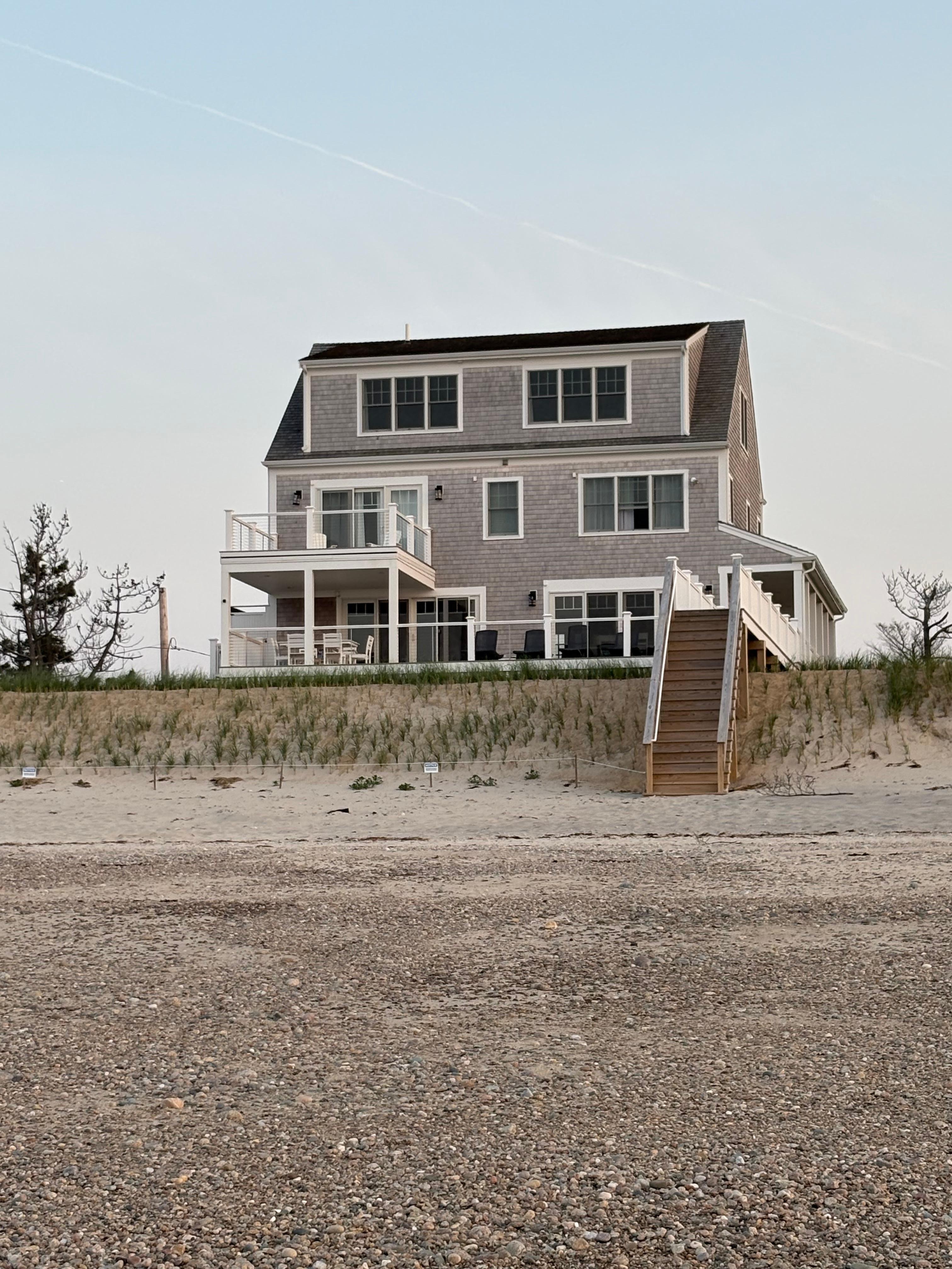 Back of house from the beach 