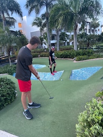 Mini golf is great $10 per person extra, kids 12 and under free with an adult
