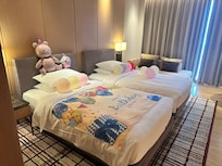 房間設置了生日佈置