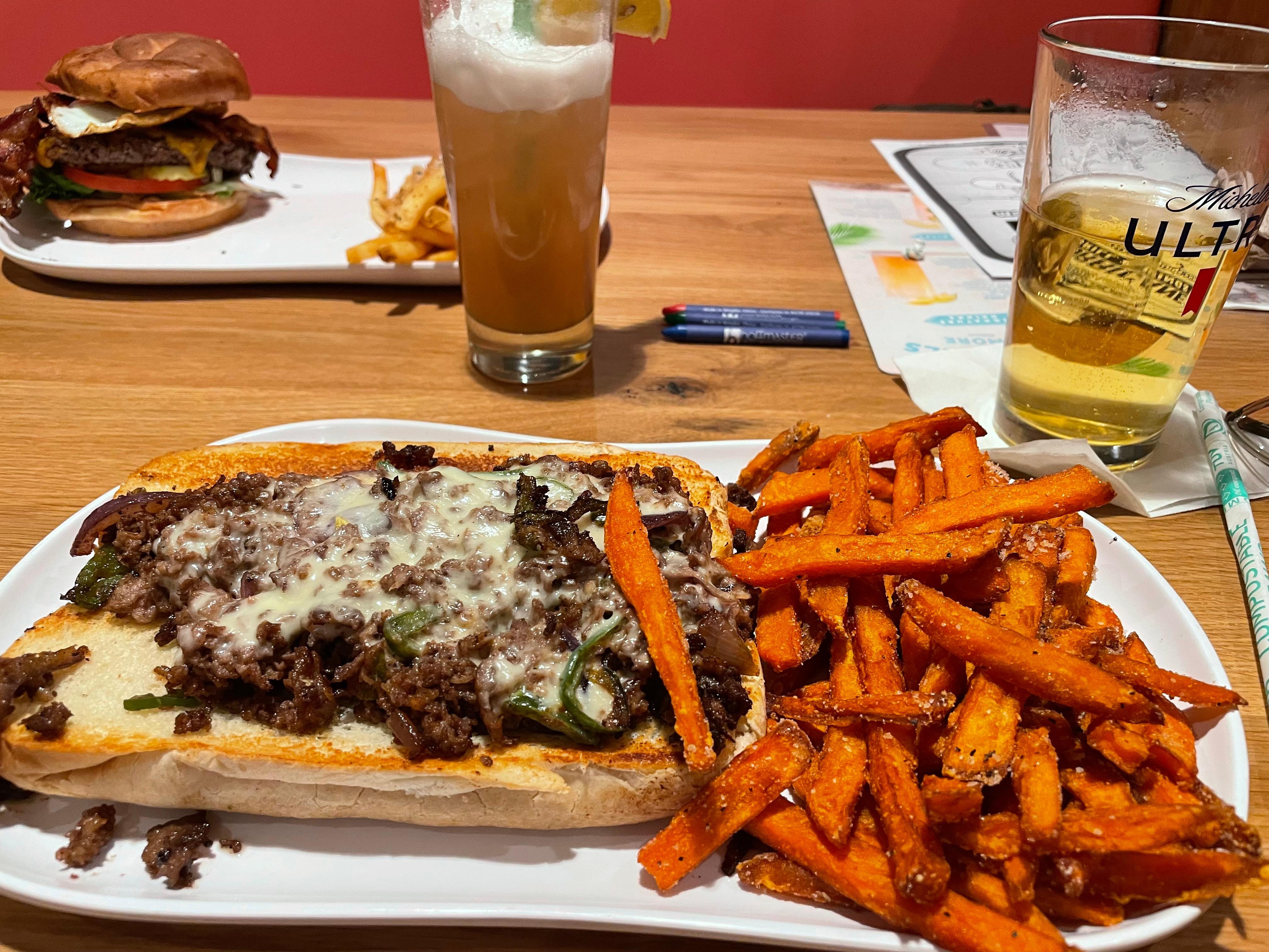 Hurricane Bay Shaved steam, hangover burger