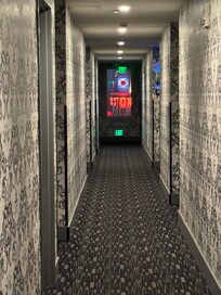 We stayed in the Head Honcho room. This photo is of the hallway, looking straight toward the Fox Theater—such a cool downtown vibe. I didn’t even think to take photos inside the room, but it was outstanding.