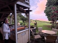 Sunset view from the suite.