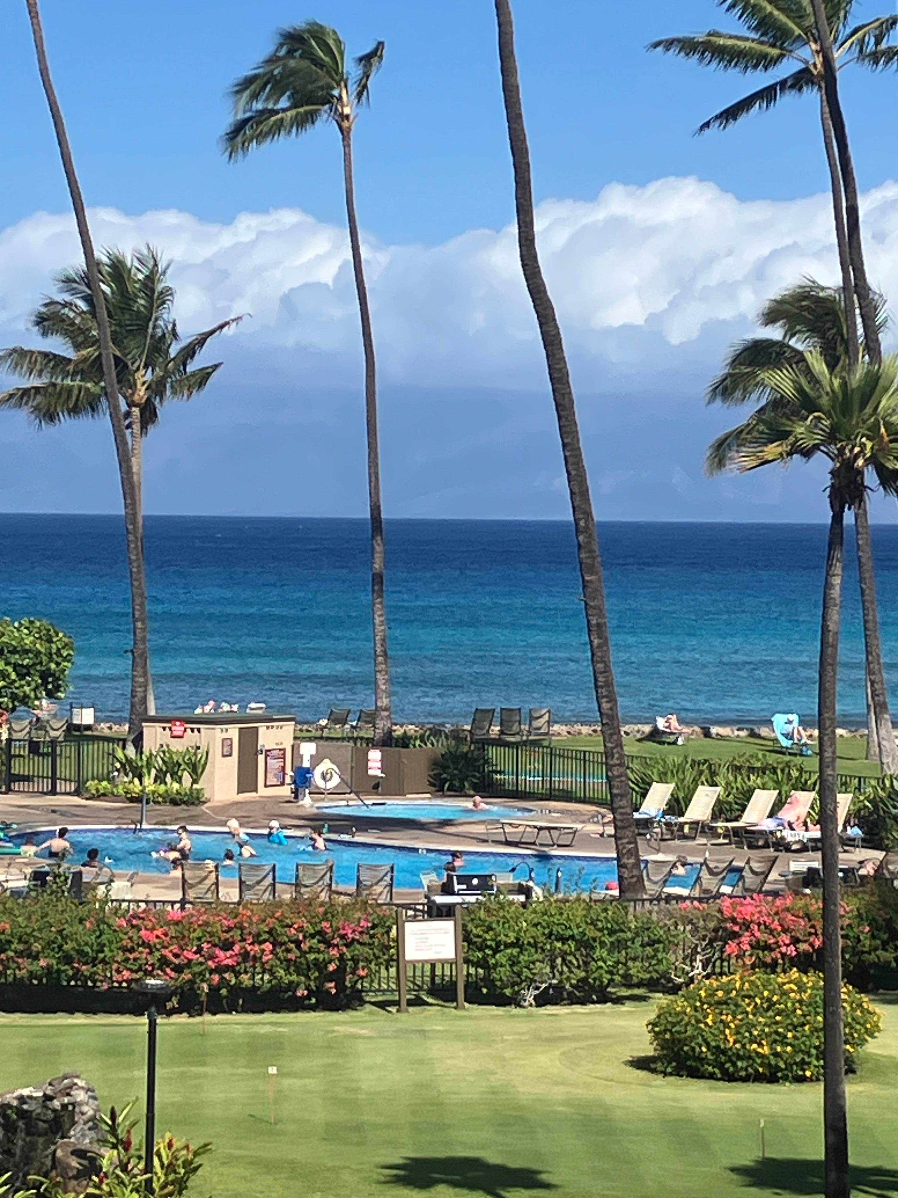 Our beautiful view from our lanai!