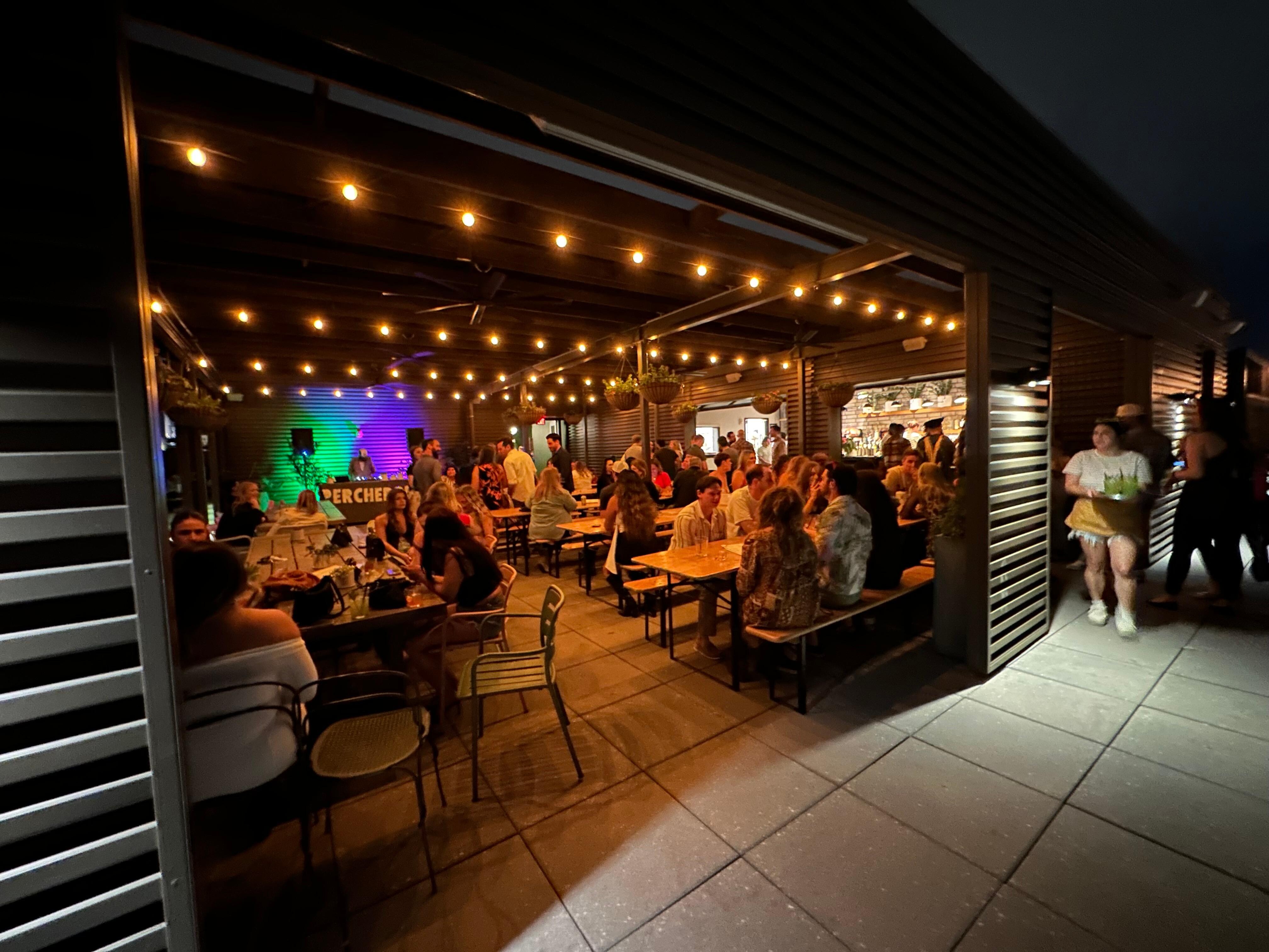 The rooftop bar