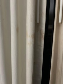 Stains on curtains
