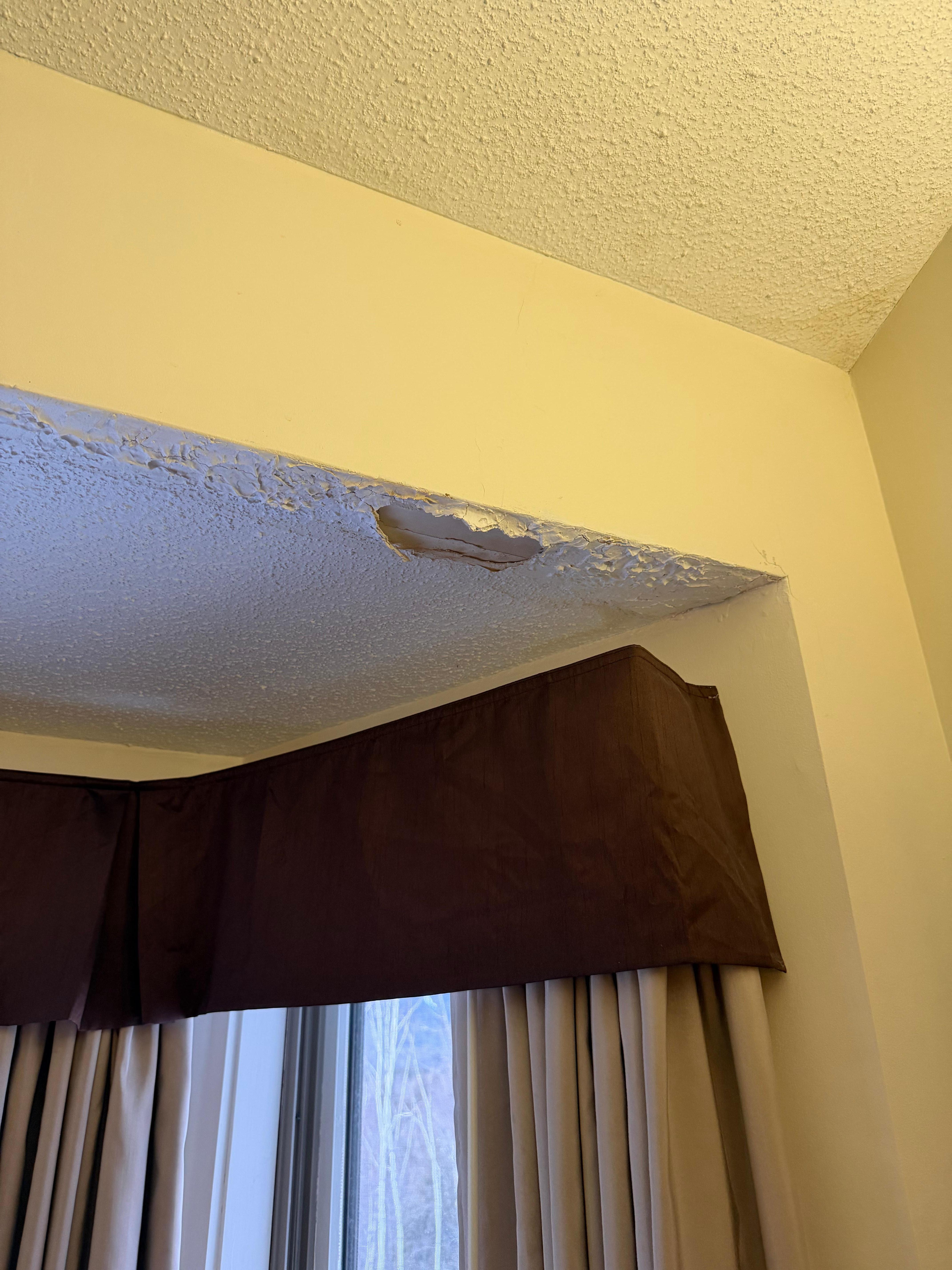 Water damage in kitchen