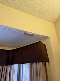 Water damage in kitchen