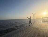 My husband had the best time fishing the day away!