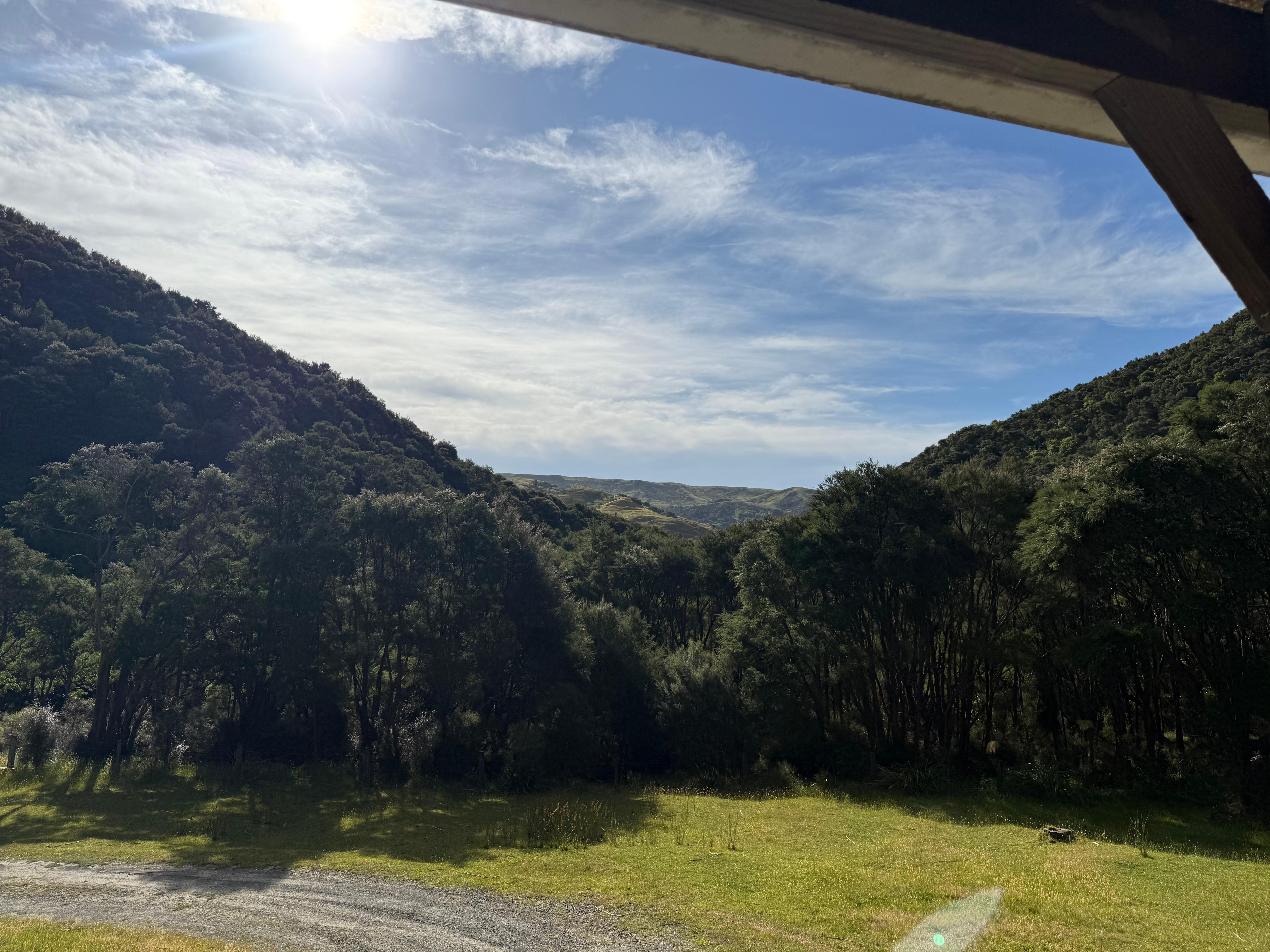 View from cabin deck
