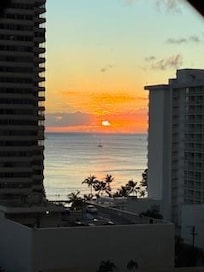 Sunset from Kitchen window