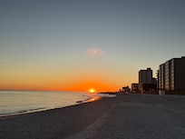 Sunset on the beach