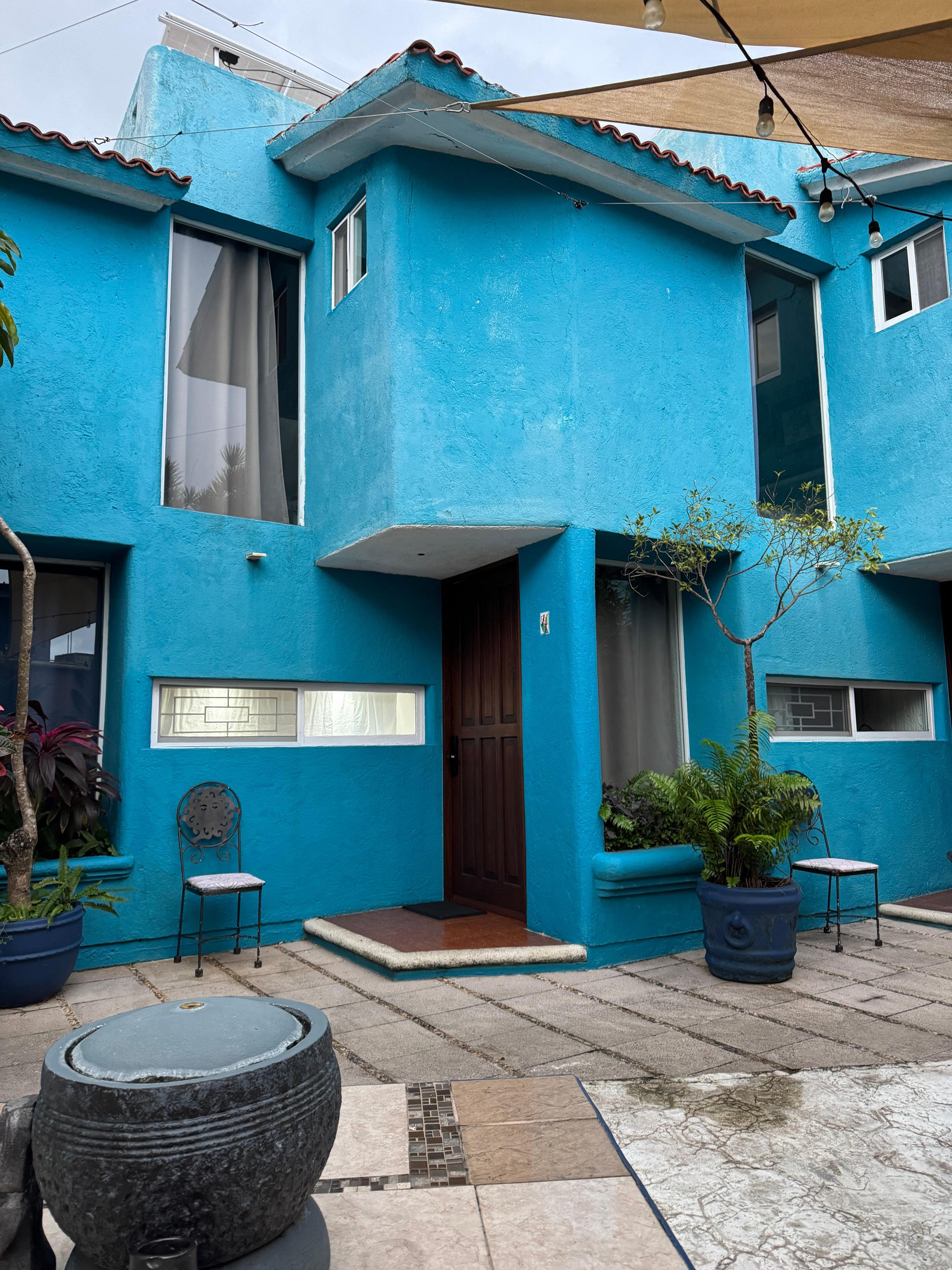 From the sofas looking to the kitchen.
There were even beach towels there!