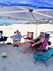 At the beach.