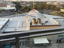 View from the balcony. Industrial. Ugly. Noisy.