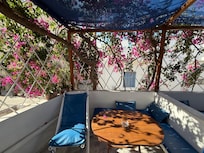 Our private patio/balcony