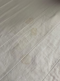 Stains on sheets
