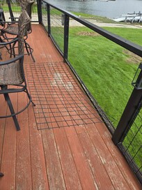 Deck rail panel fell out