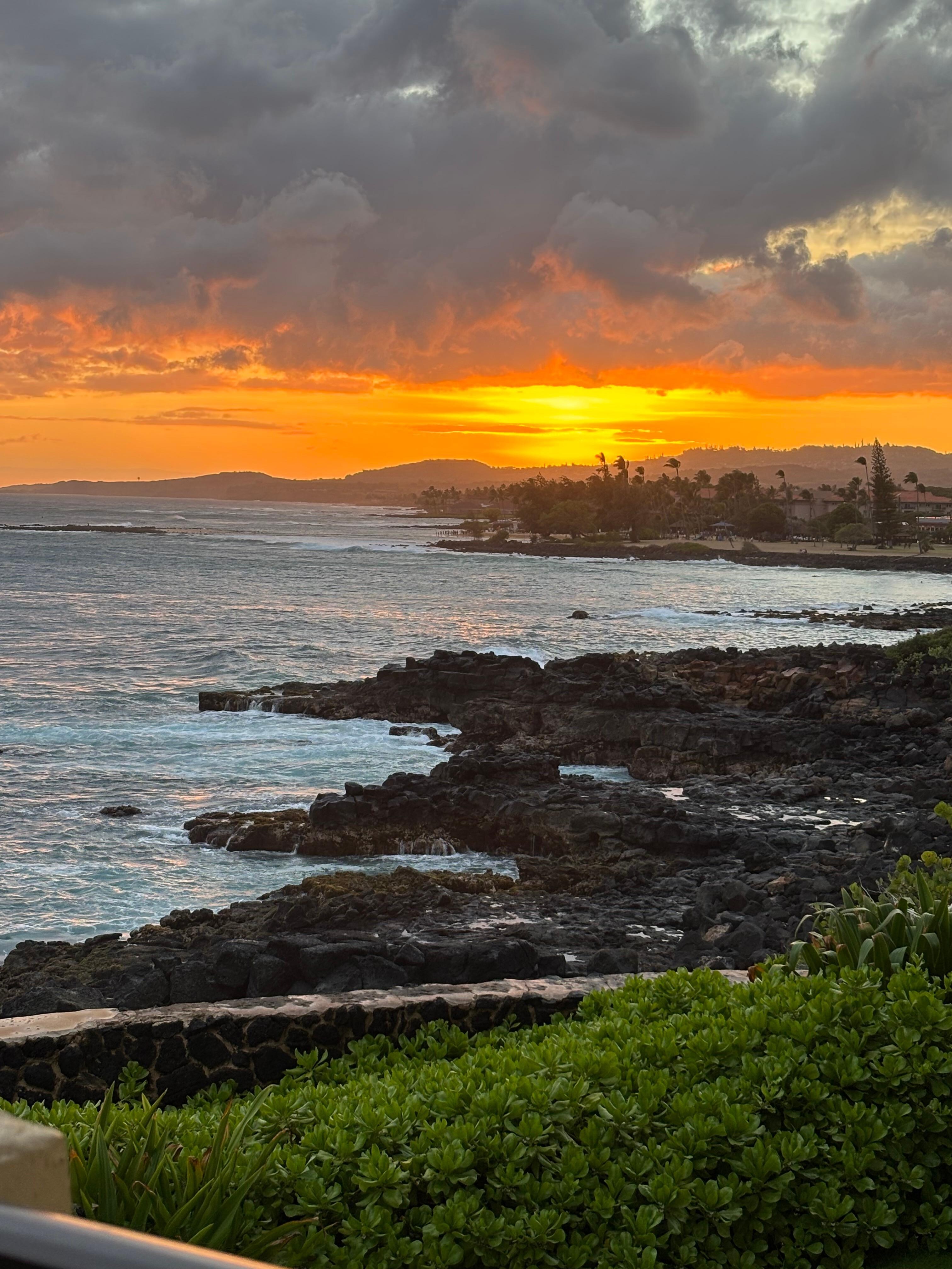 Sunset from the lanai.