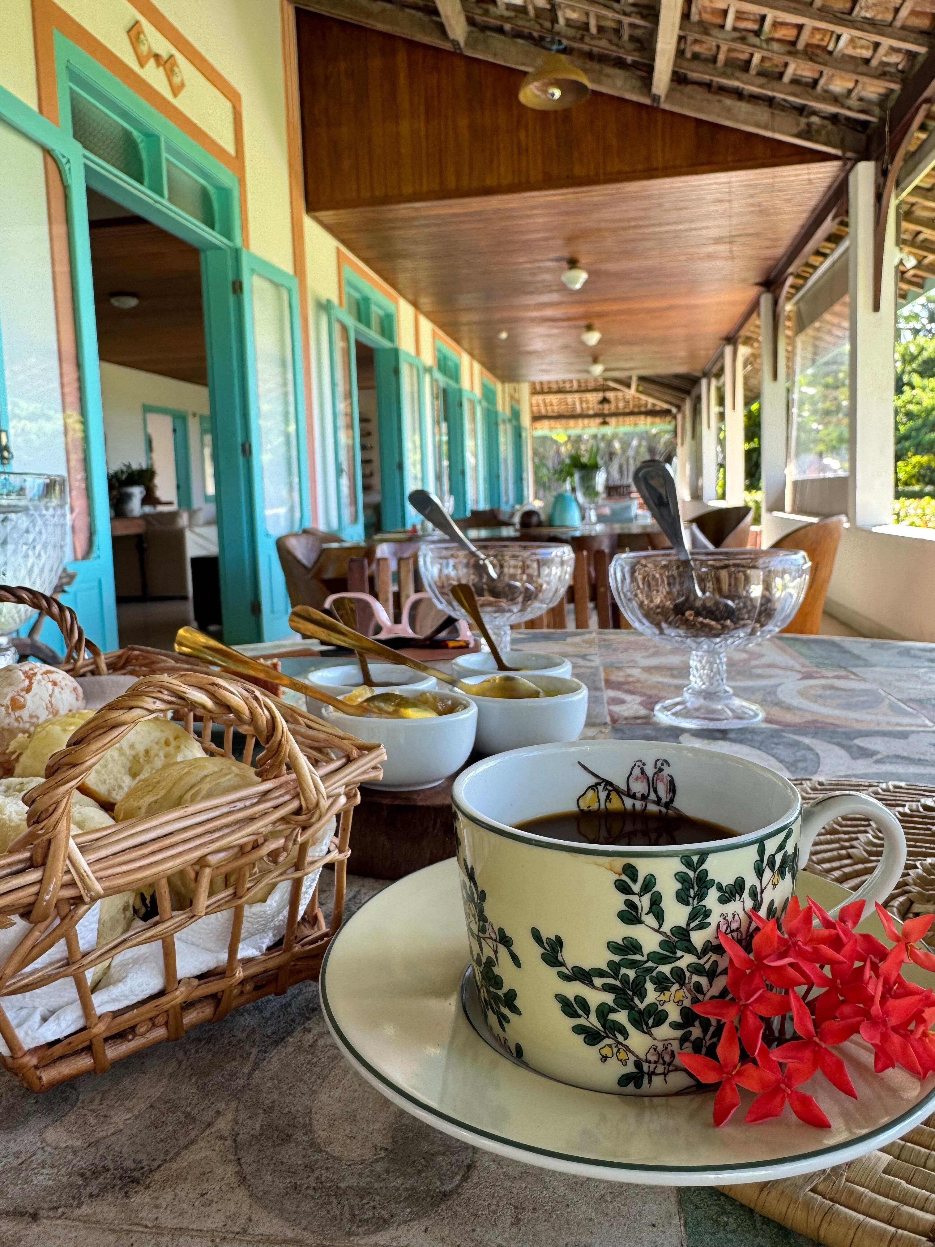 Breakfast @Casa Brasileira gallery- ocean view