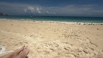White sand.