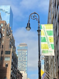 Located in the Garment District