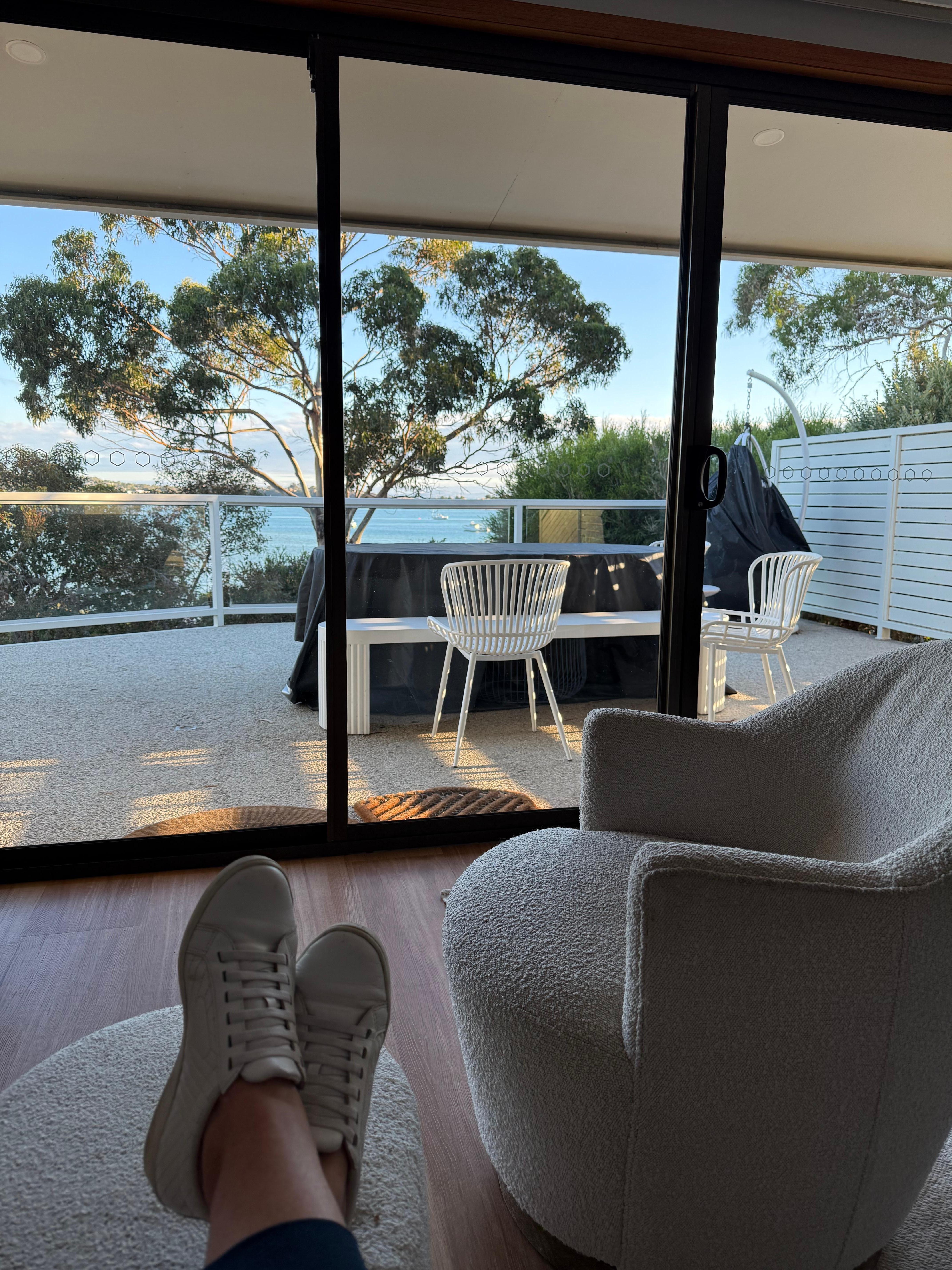 Relaxing with a beautiful view 