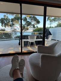 Relaxing with a beautiful view