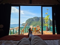 View from the shell accommodation.