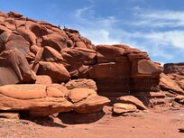 Catacomb Rocks, kids are up there somewhere!