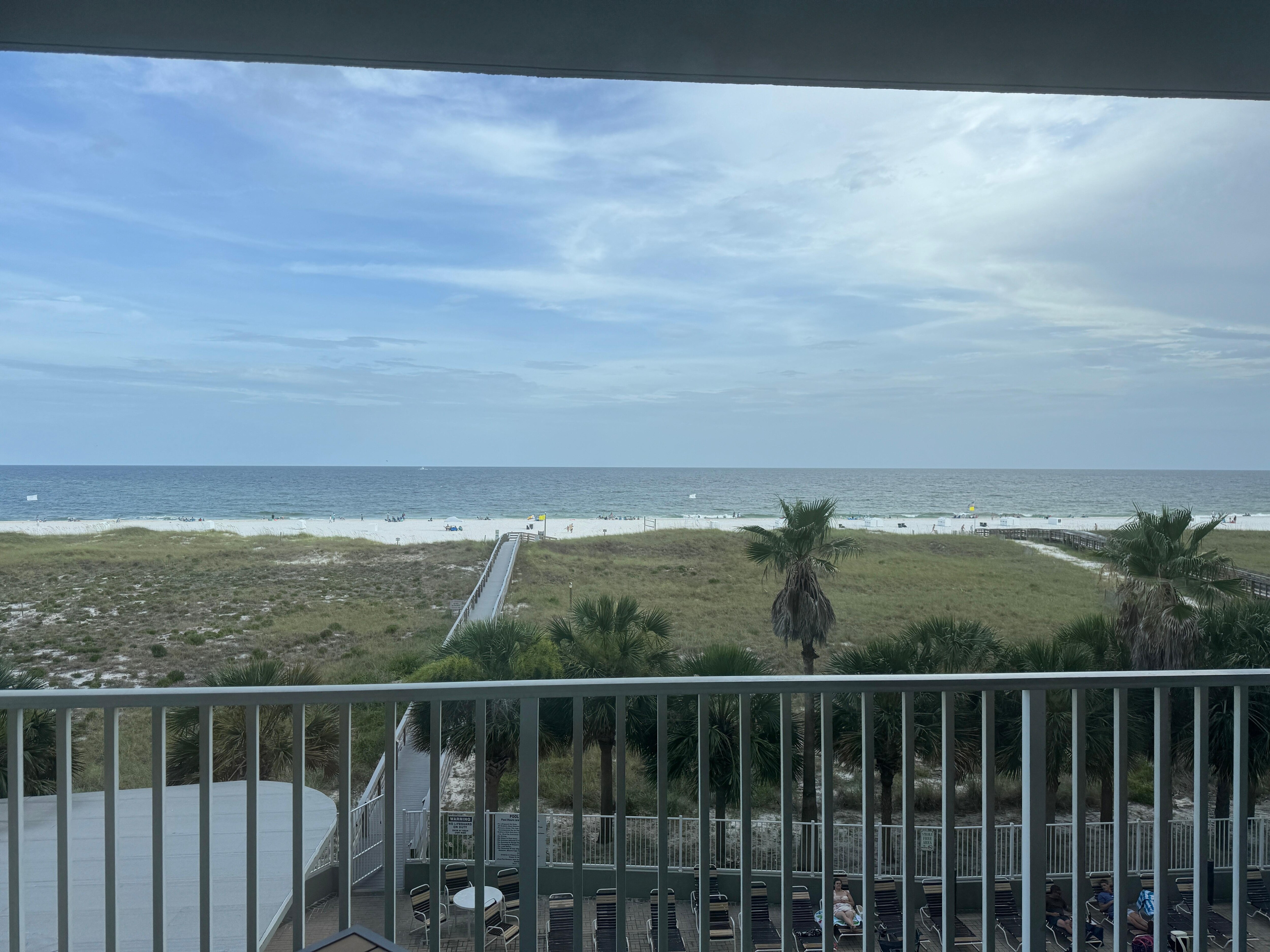 View from the balcony. 