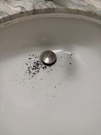 what the bathroom sink looked like upon check in