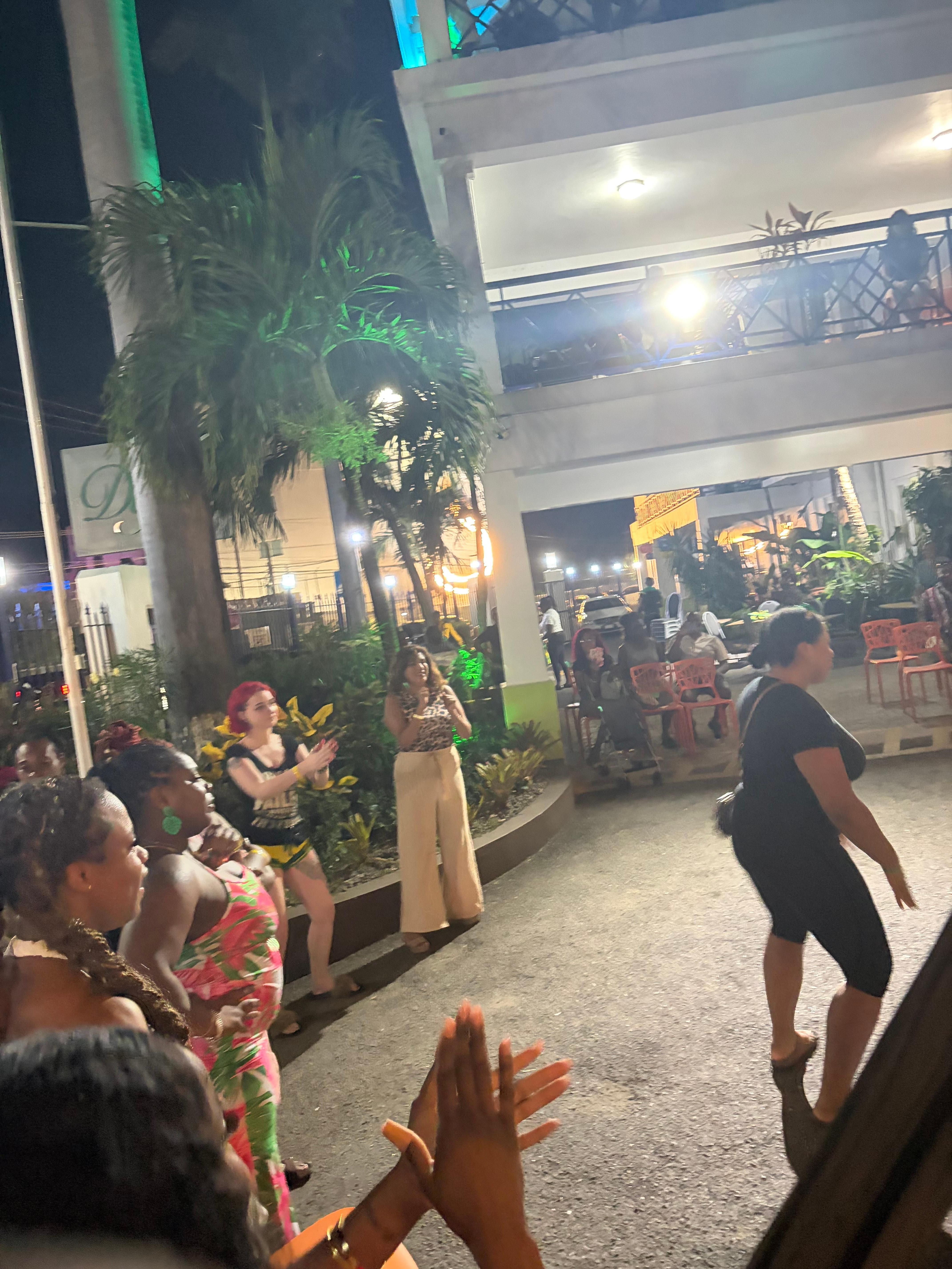 Jamaica night at the resort 